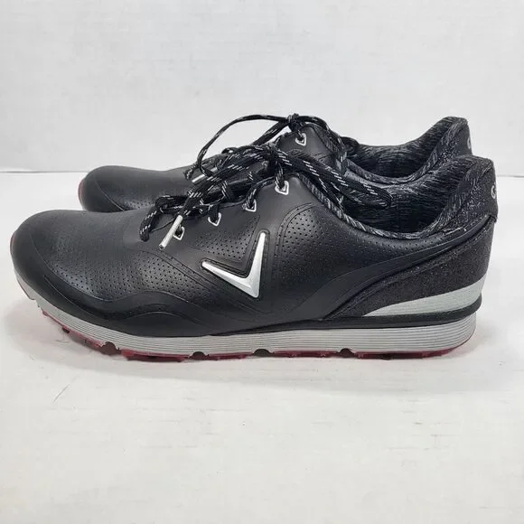 Callaway Halo Women's 10.5 B Black Golf Shoes All‎ Spikes Included - Picture 3 of 14